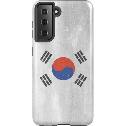 South Korean Flag Distressed Galaxy S21 5G Pro Case